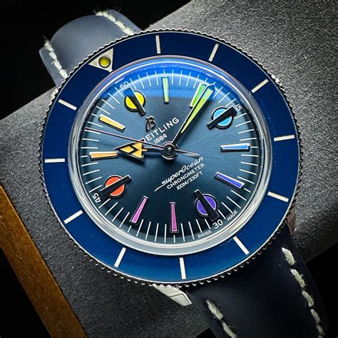 breitling rainbow dial colors.